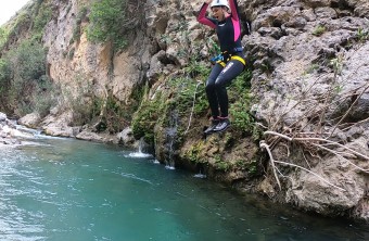 Canyoning in the water: Kourtaliotiko Gorge